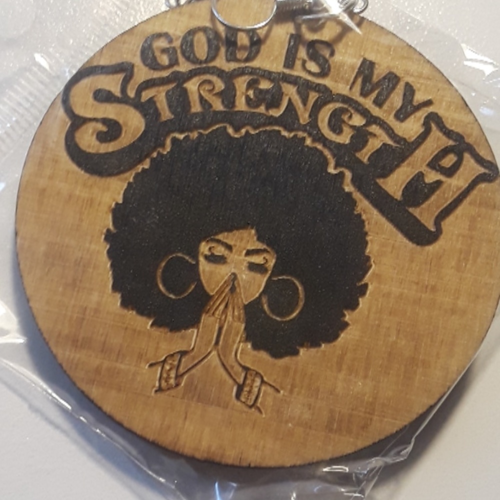 God is My Strength Earrings |